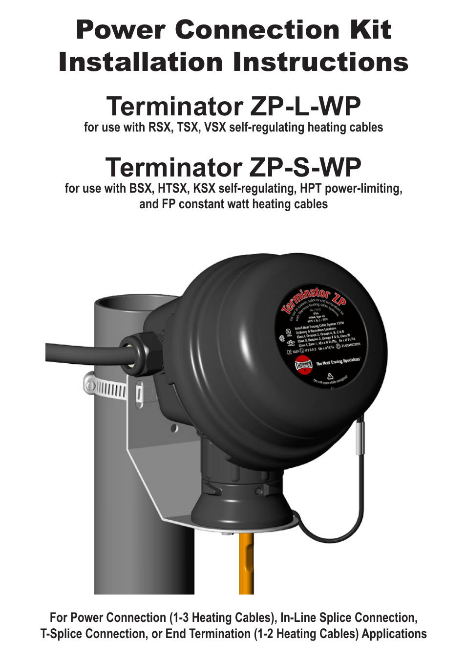 Thermon ZP-L-WP Terminator User Manual | 8 pages