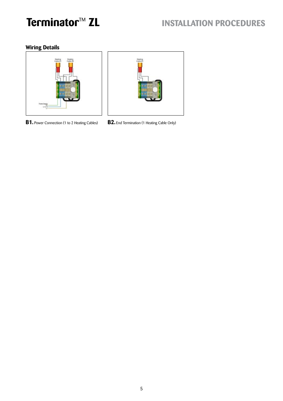 Terminator, Installation procedures | Thermon ZL Terminator User Manual | Page 5 / 7