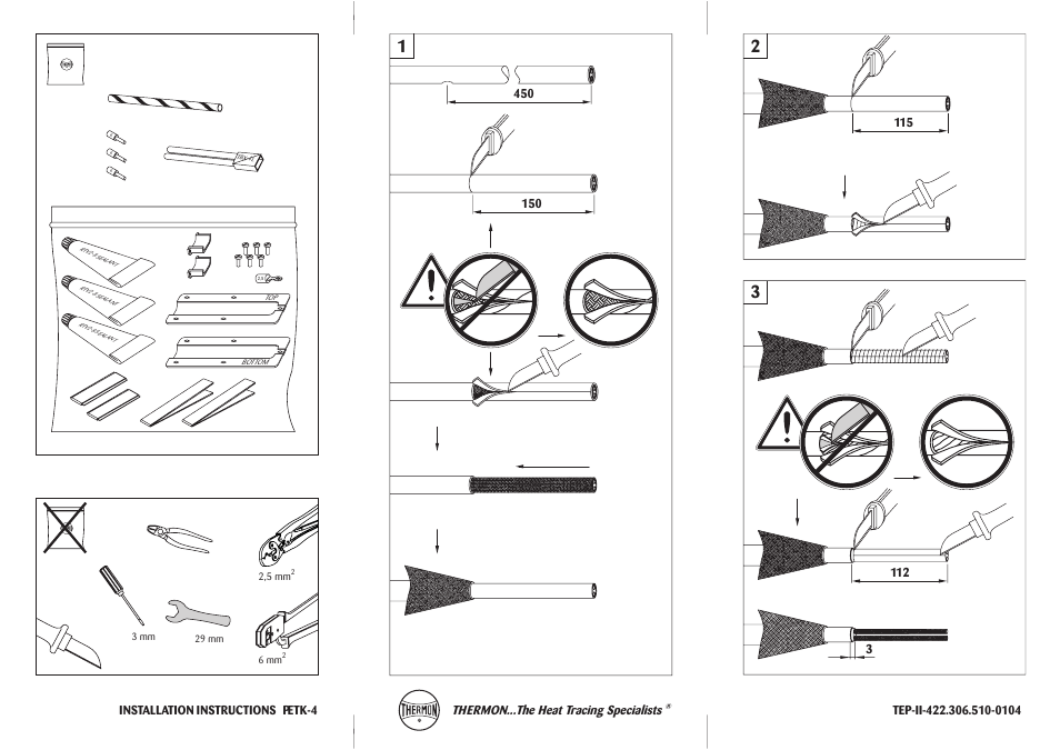 Thermon PETK-4 User Manual | Page 3 / 6