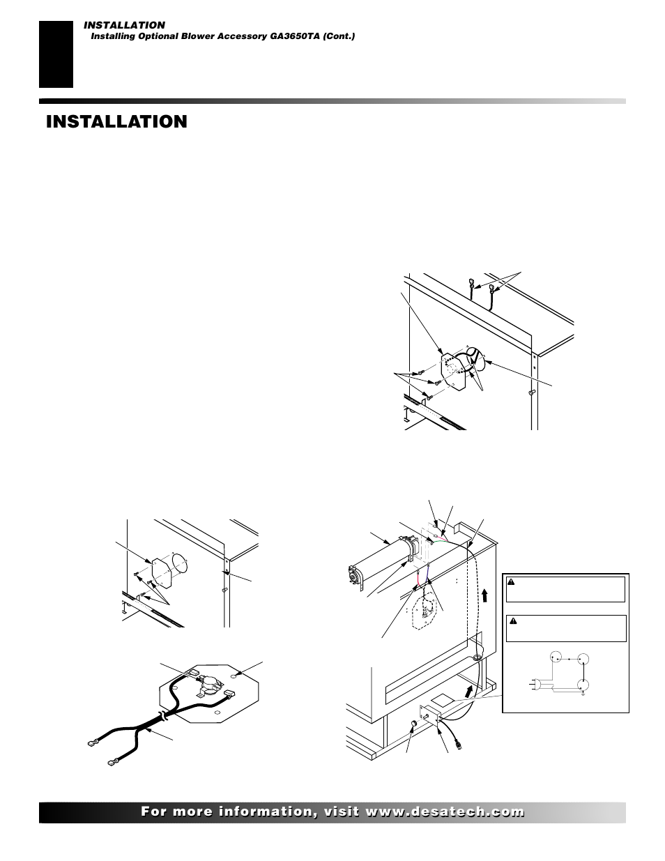 Installation, Continued | Desa Tech 107434-01C.pdf User Manual | Page 12 / 28