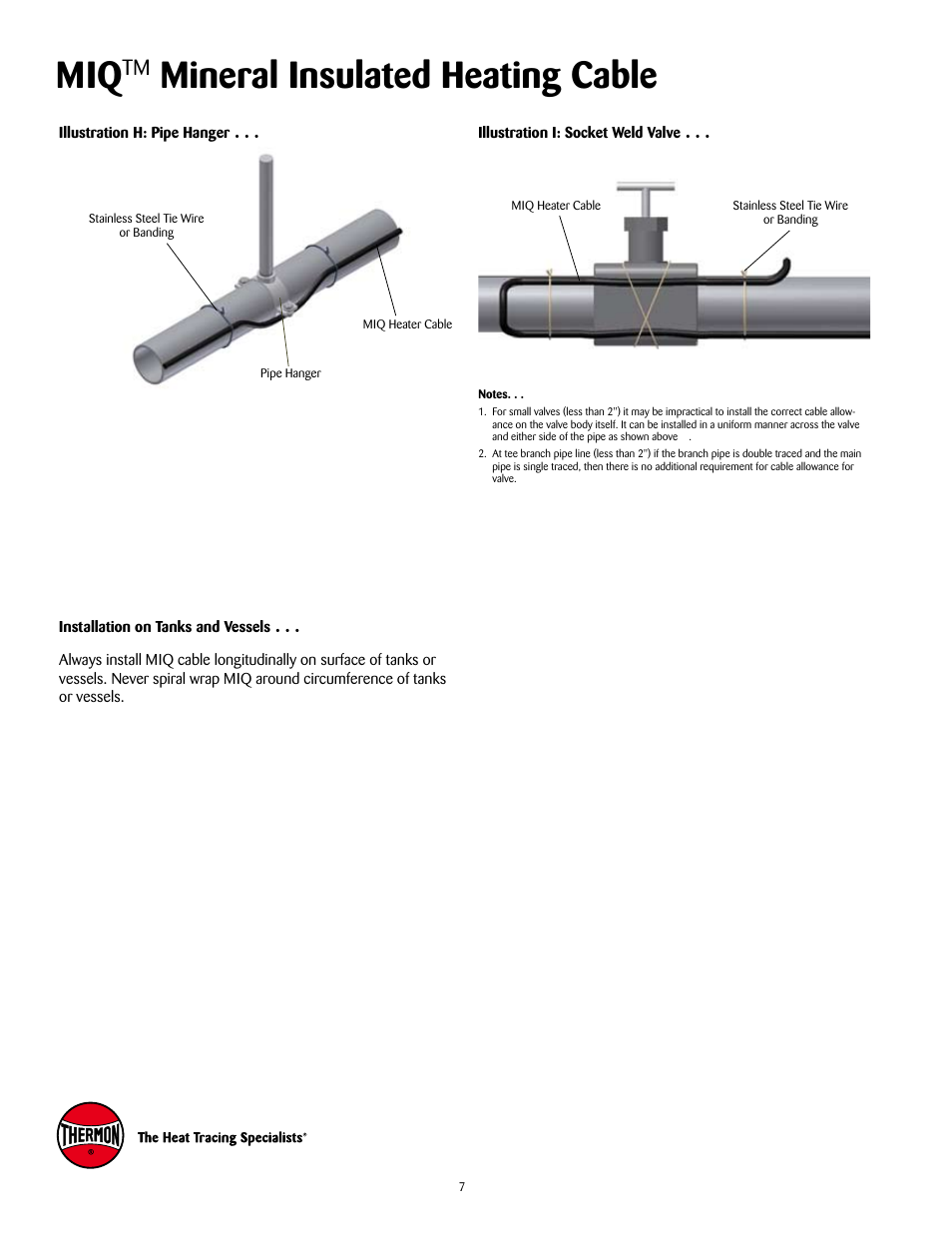 Mineral insulated heating cable | Thermon MIQ Mineral Insulated Heating Cable v.2 User Manual | Page 8 / 14