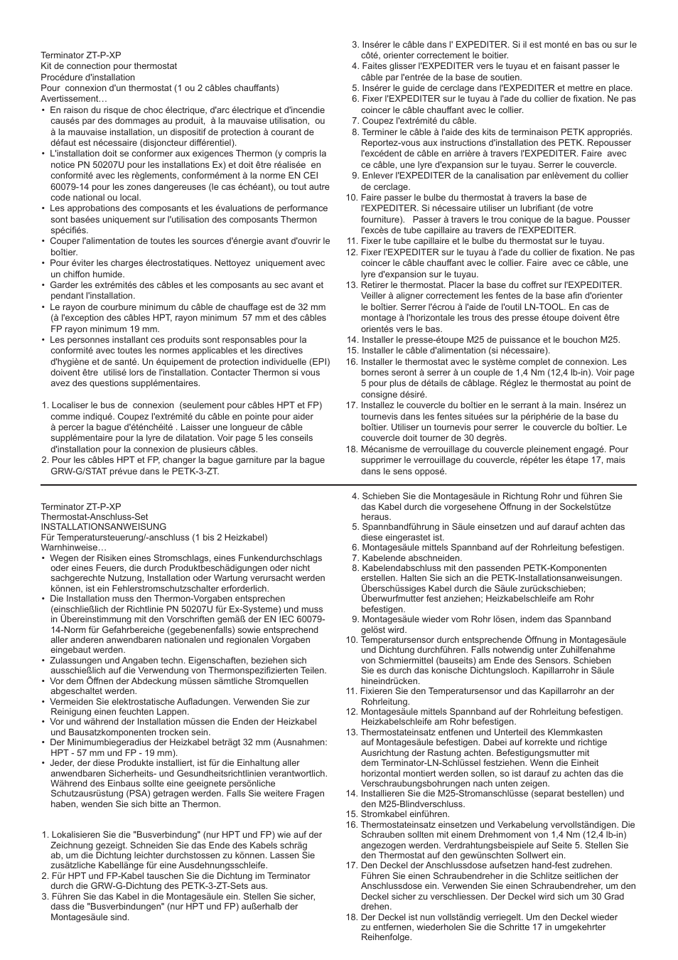 Thermon ZT-P-XP User Manual | Page 6 / 8