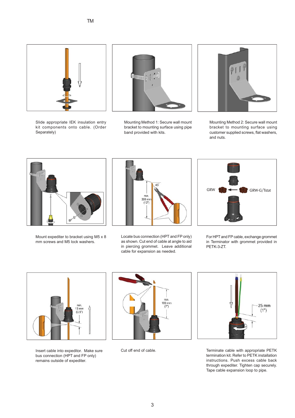 Terminator, Zt-p-wp, Installation procedures | Thermon ZT-P-WP User Manual | Page 3 / 8