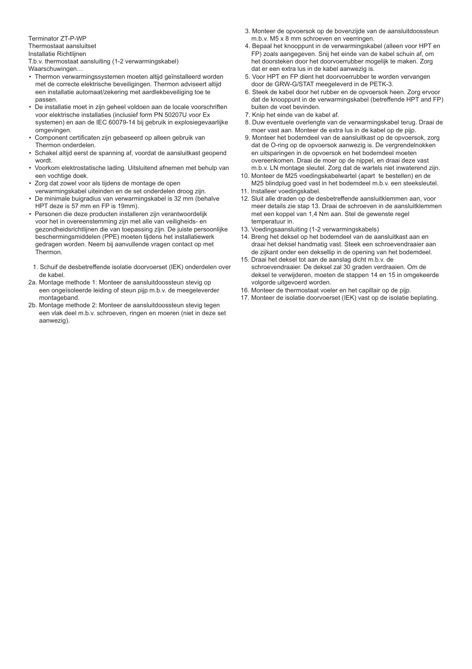 Thermon ZT-P-WP User Manual | Page 7 / 8