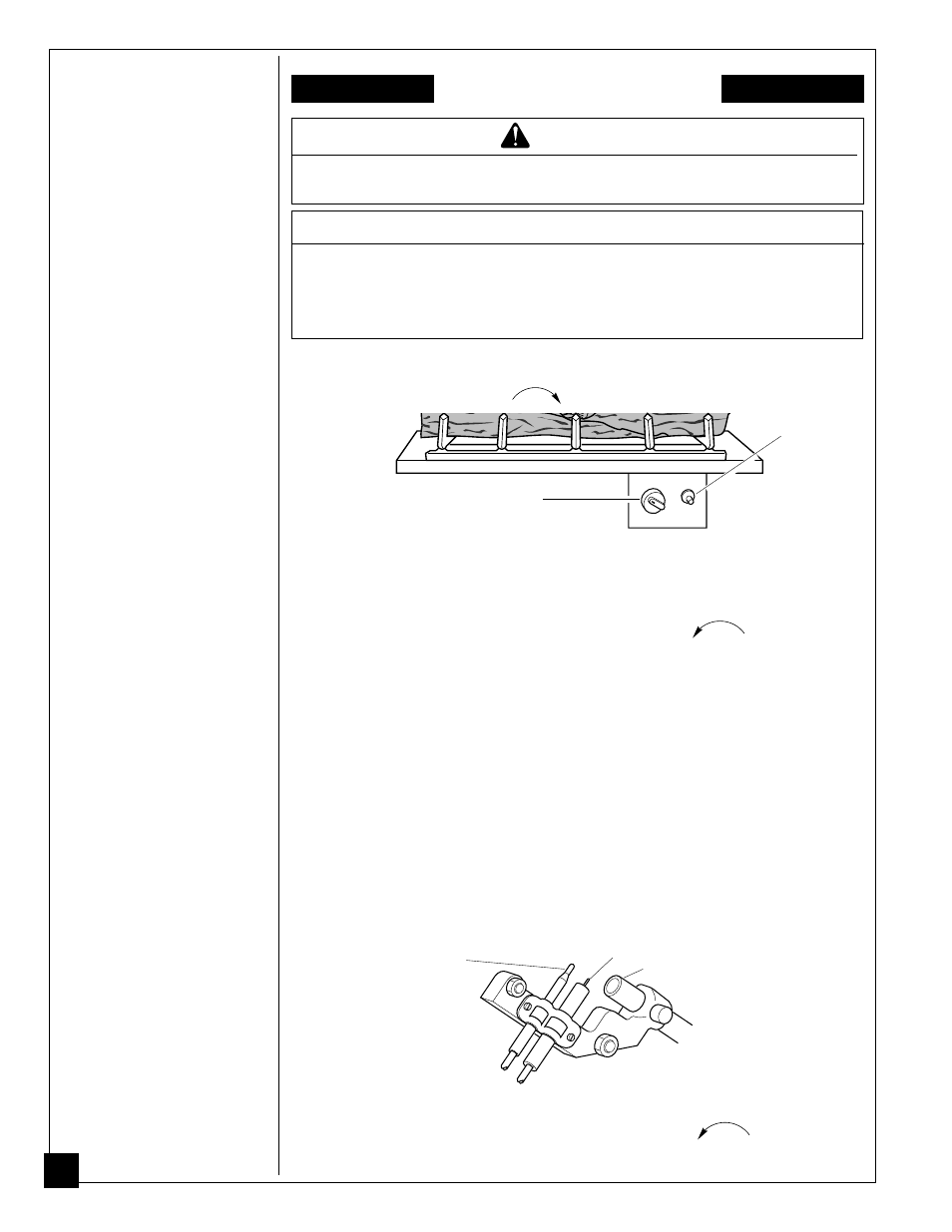 Operating fireplace, Warning, Notice | Lighting instructions, Manually-controlled model, Continued | Desa Tech CGF265NVA User Manual | Page 24 / 40