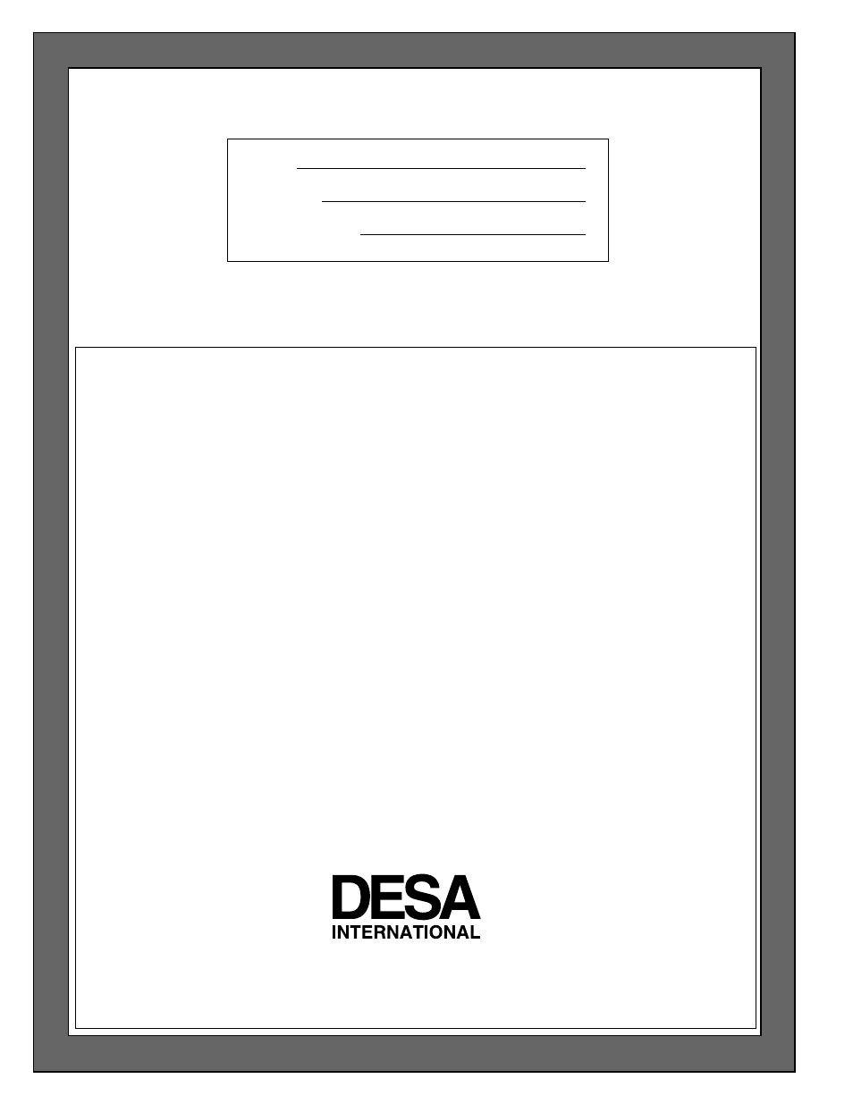 Warranty information | Desa Tech CGF265NVA User Manual | Page 40 / 40