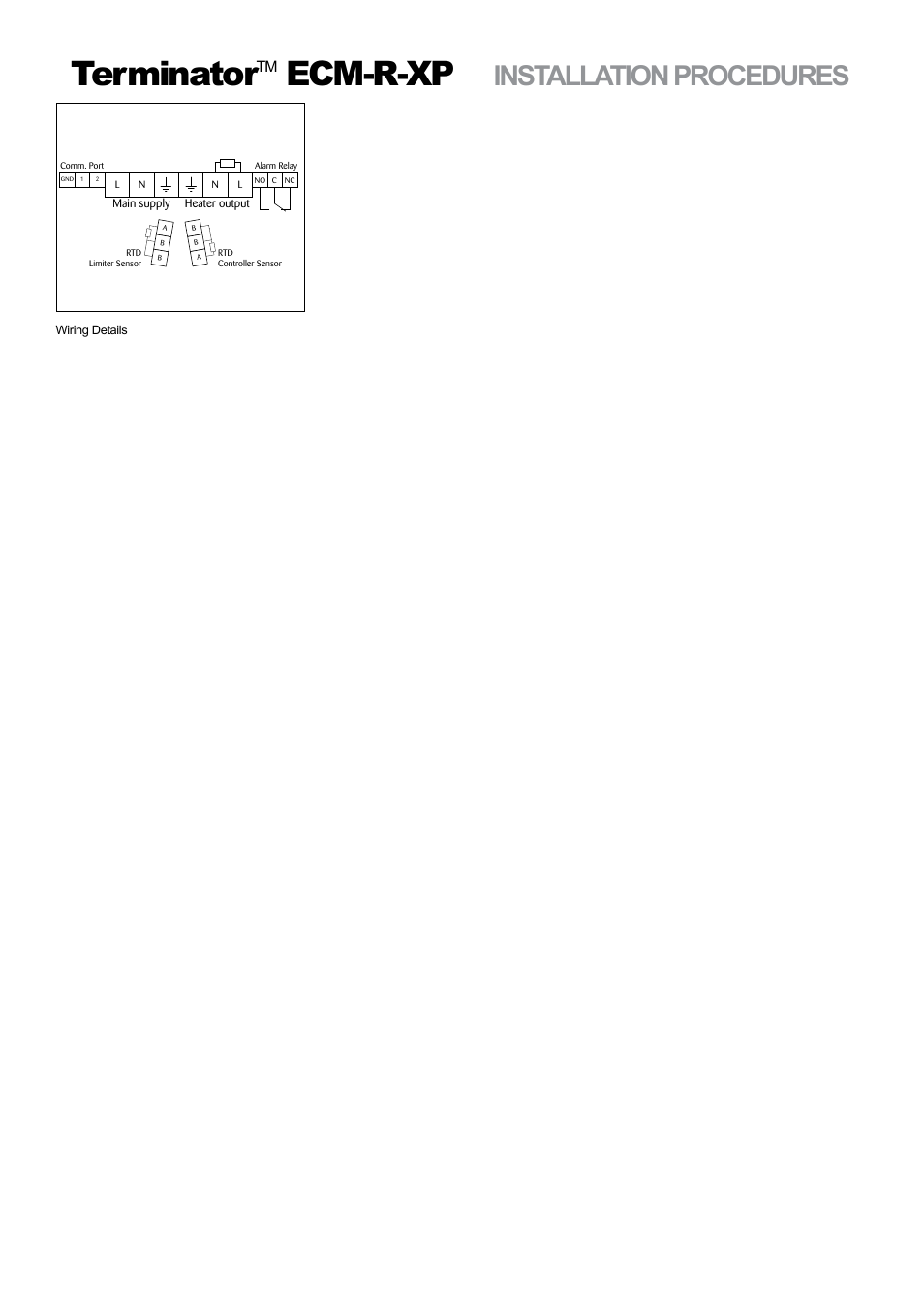 Terminator, Ecm-r-xp, Installation procedures | Thermon ECM-R-XP User Manual | Page 5 / 8