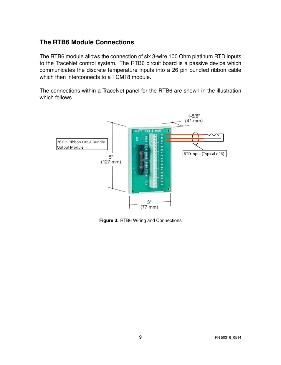 The rtb6 module connections | Thermon TraceNet TCM 18 User Manual | Page 13 / 96