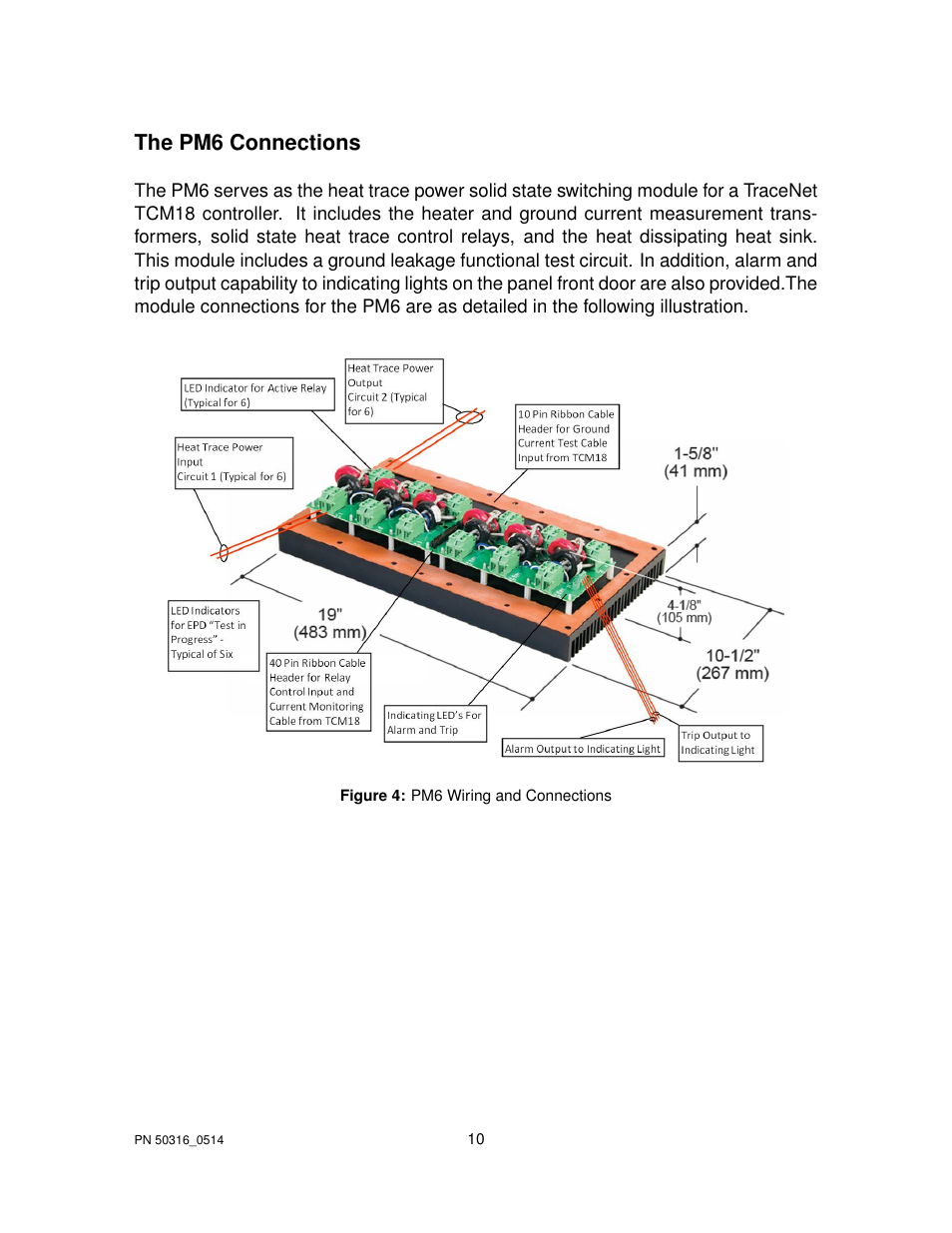 The pm6 connections | Thermon TraceNet TCM 18 User Manual | Page 14 / 96