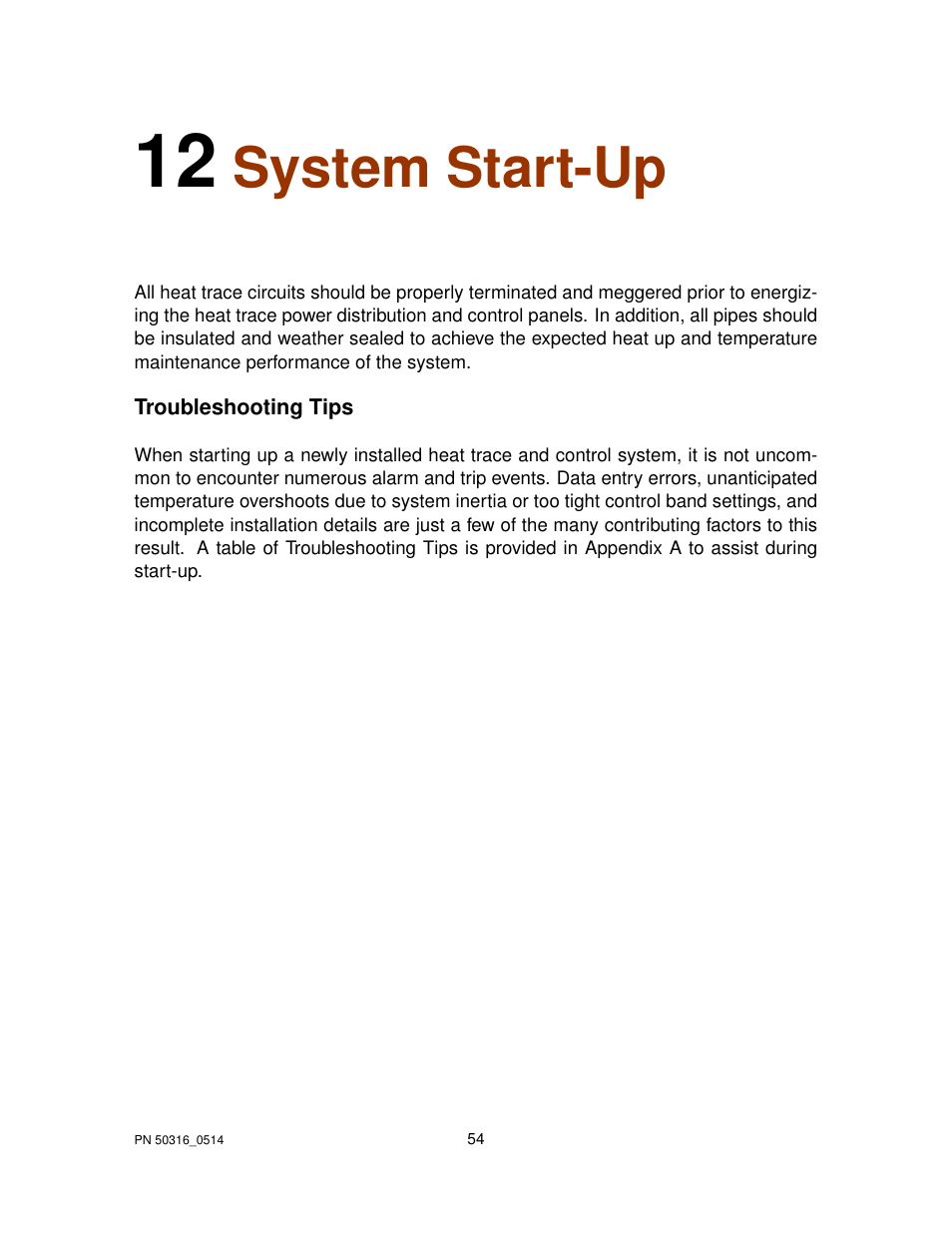 System start-up | Thermon TraceNet TCM 18 User Manual | Page 58 / 96