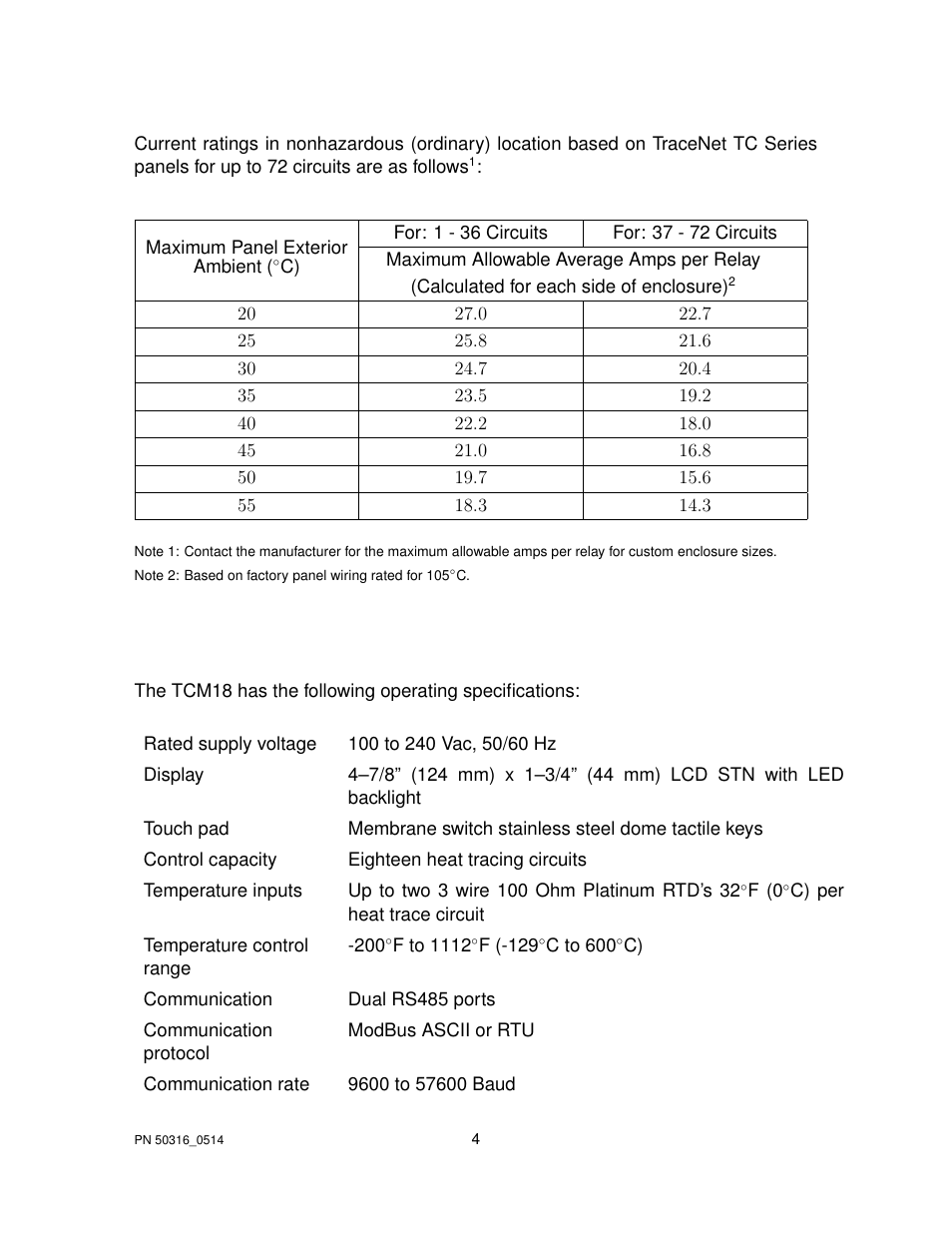 Thermon TraceNet TCM 18 User Manual | Page 8 / 96