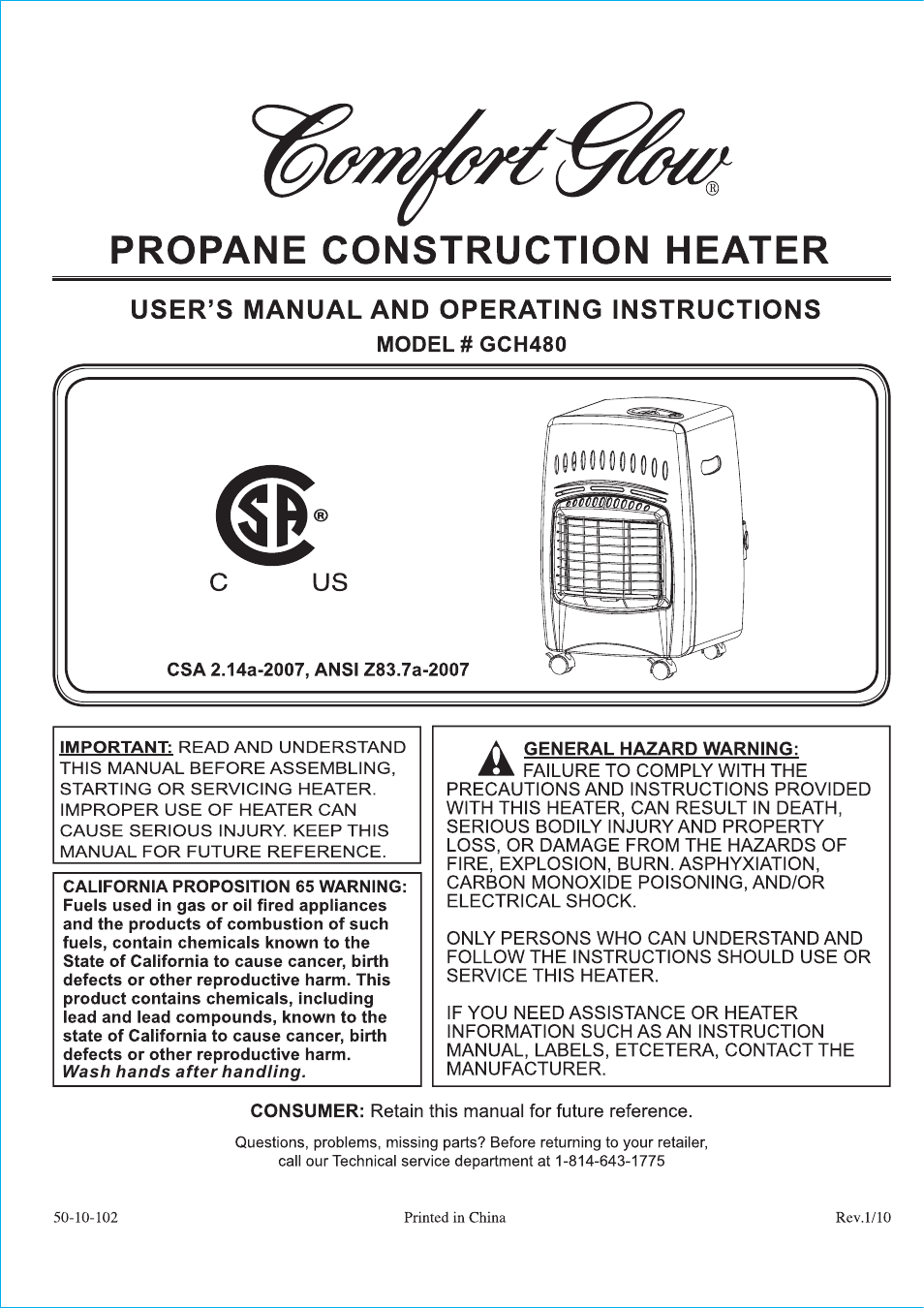 Desa Tech GCH480 User Manual | 54 pages