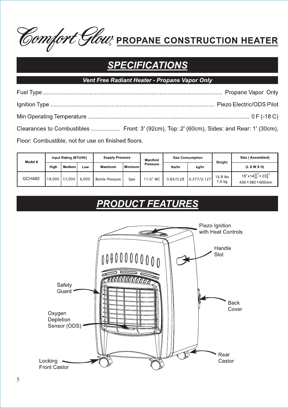 Desa Tech GCH480 User Manual | Page 5 / 54