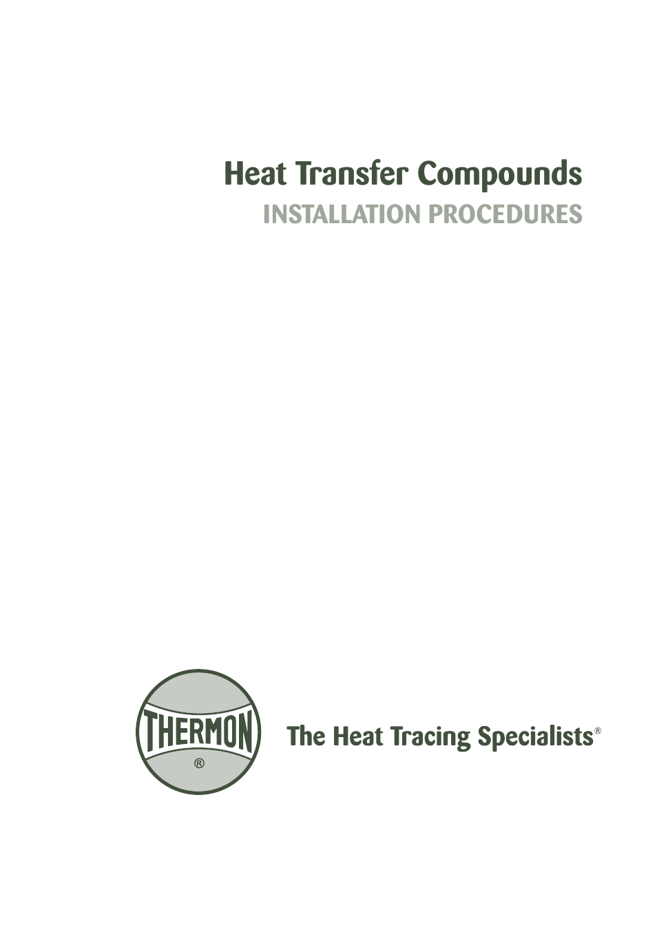 Thermon Heat Transfer Compounds User Manual | 8 pages