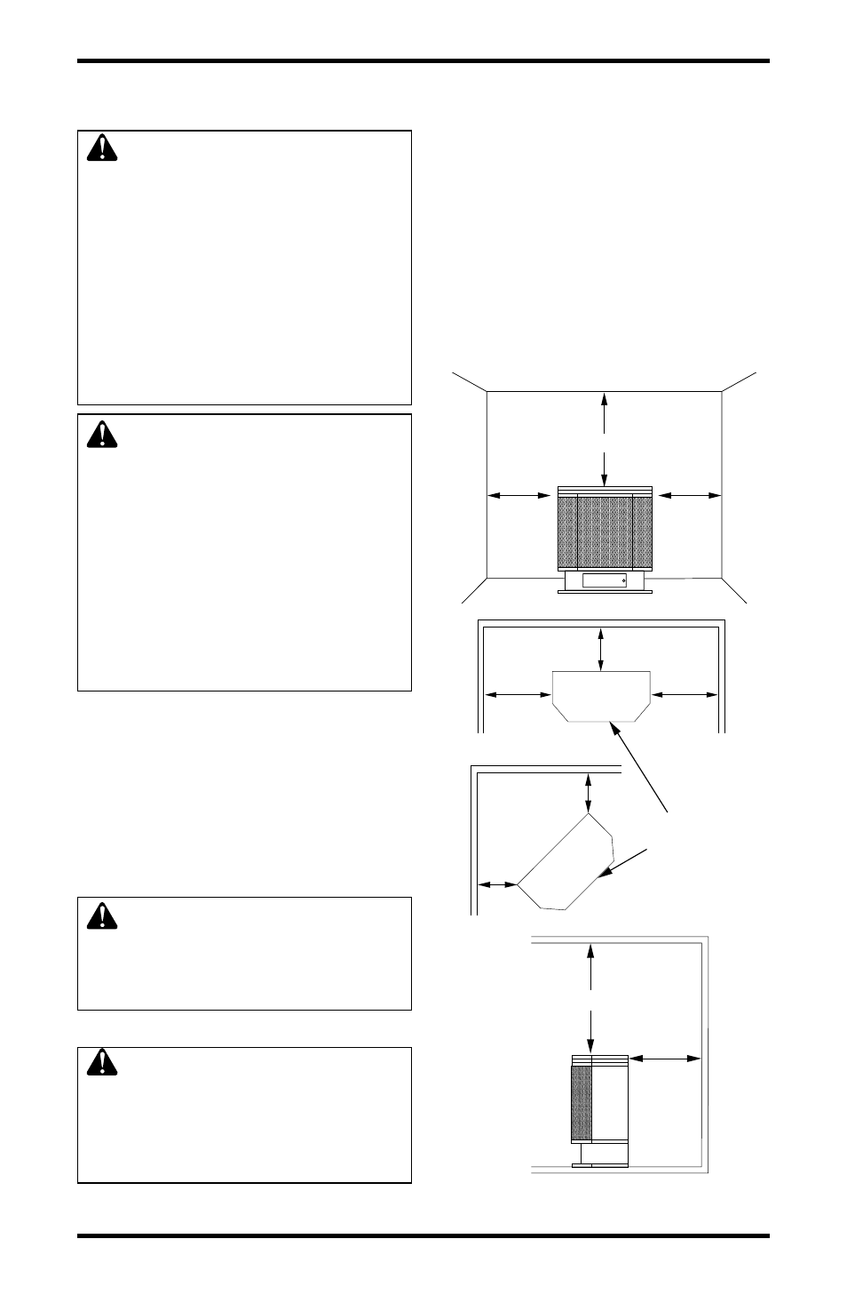 Installation, Continued, Check gas type | Clearances to combustibles, Front of stove unit | Desa Tech S26PTA User Manual | Page 8 / 28