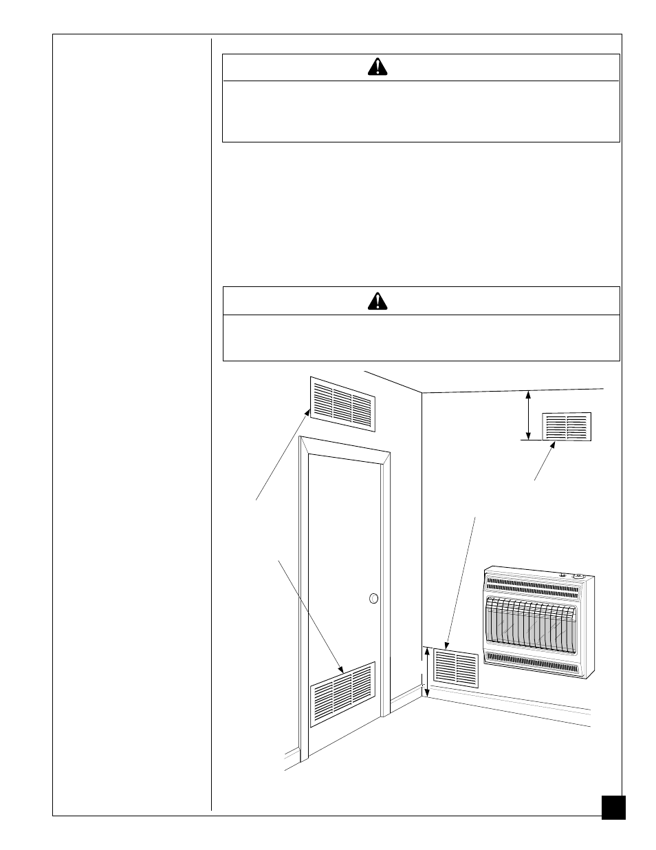 Fresh air for combustion and ventilation, Warning | Desa Tech B User Manual | Page 7 / 32