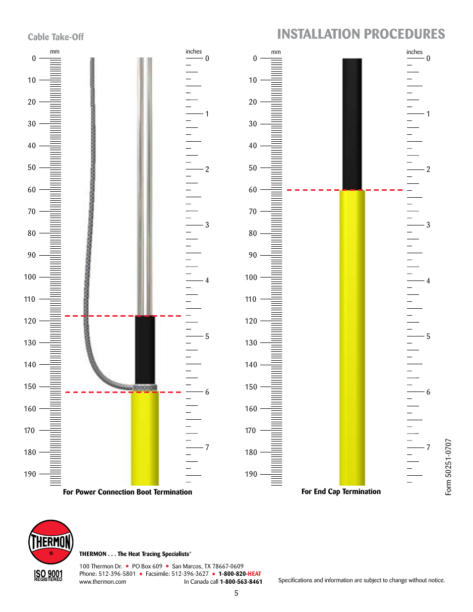 Installation procedures | Thermon KSR-CFK User Manual | Page 5 / 5