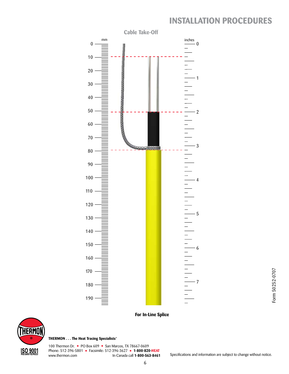 Installation procedures | Thermon KSR-SK-DB User Manual | Page 6 / 6