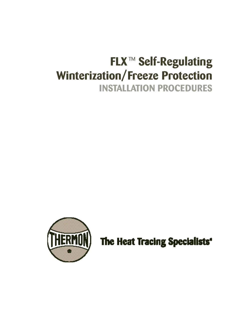 Thermon FLX User Manual | 10 pages