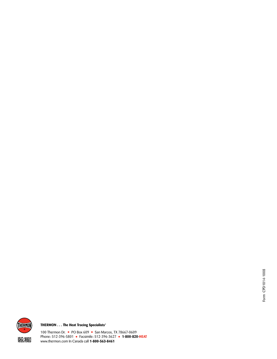Thermon HSX User Manual | Page 12 / 12
