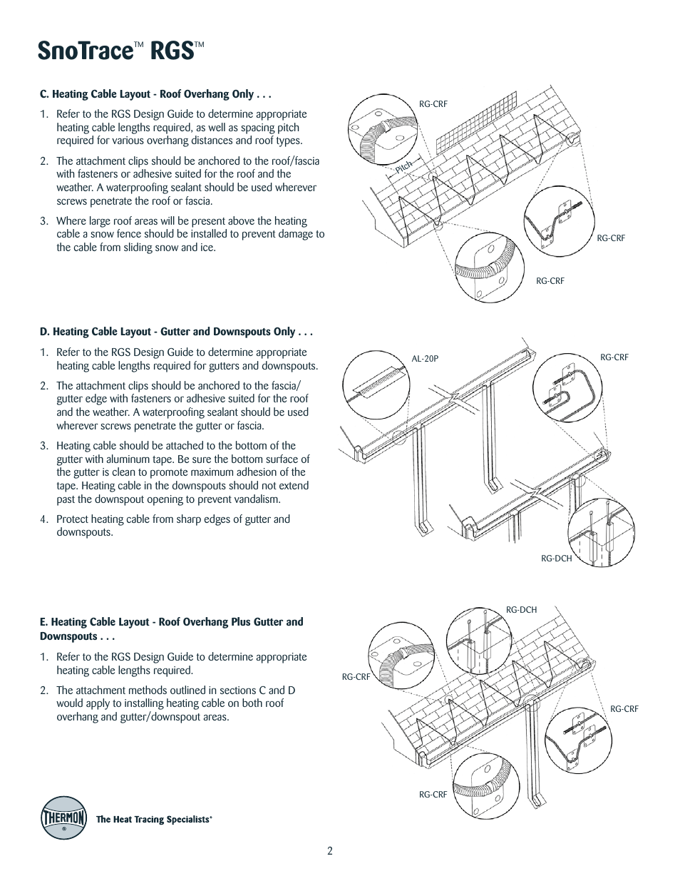Snotrace | Thermon RGS User Manual | Page 3 / 7