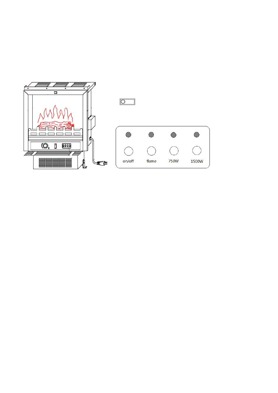 Operating instructions | Desa Tech Comfort-Glow Freestanding Electric Fireplace EF5802R User Manual | Page 5 / 9