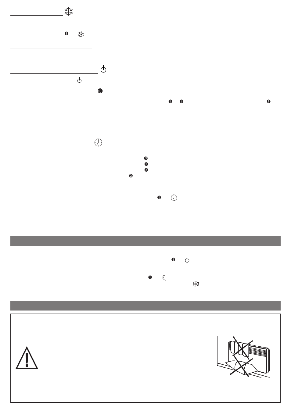 Conseils d’utilisation, Mise en garde, 4) mode hors gel | 5) le témoin de chauffe v1, 6) mise en veille de l’appareil, 7) blocage des commandes, 8) mode de programmation | Thermor Variations de Silhouette User Manual | Page 7 / 32