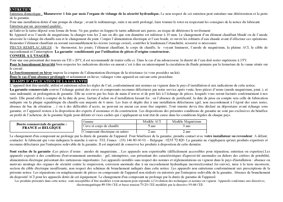 Thermor Kietus комбинированные User Manual | Page 11 / 32