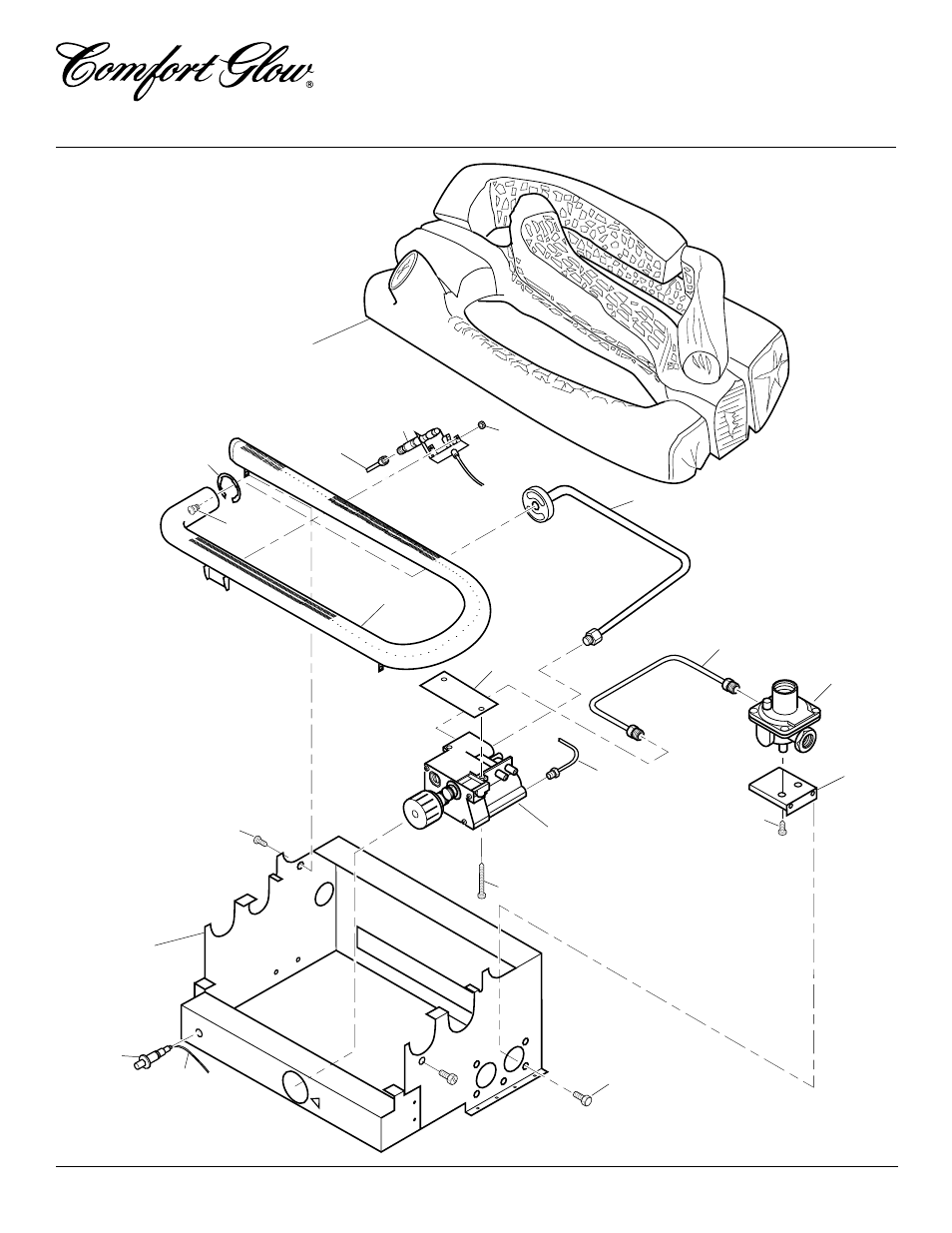 Vent-free natural gas stove heater, Illustrated parts breakdown | Desa Tech SL30NT User Manual | Page 20 / 24