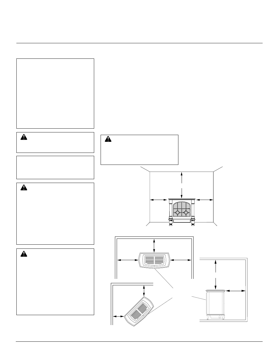 Owner’s manual, Installation, Check gas type | Minimum wall and ceiling clearances (see figure 4) | Desa Tech SL30NT User Manual | Page 7 / 24