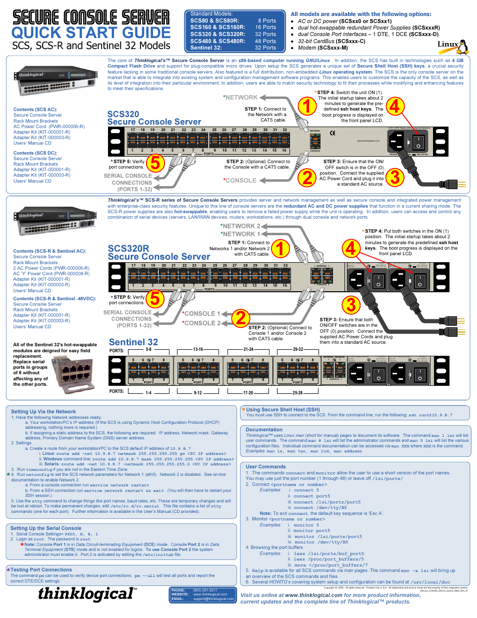 Thinklogical Secure Console Server Quick Start Guide User Manual | 1 page