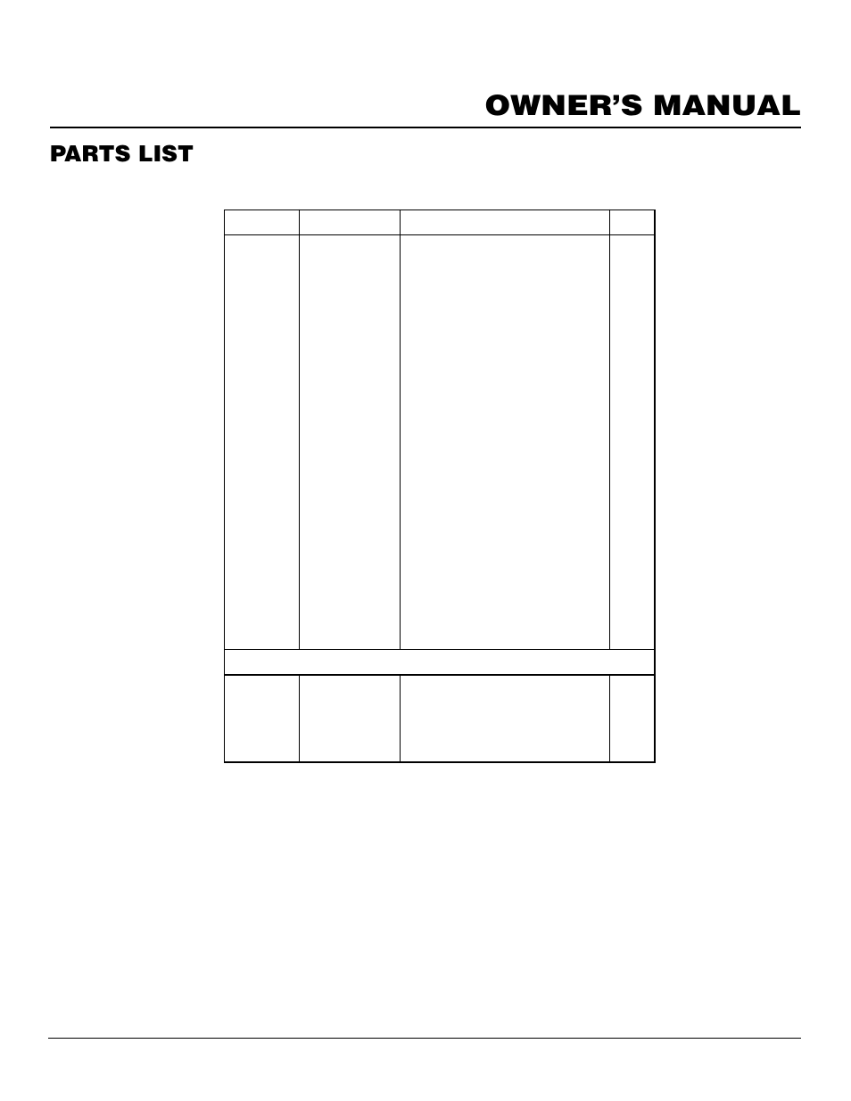 Owner’s manual, Parts list, Patio fire pc3460lp | Desa Tech PC3460LP User Manual | Page 13 / 14