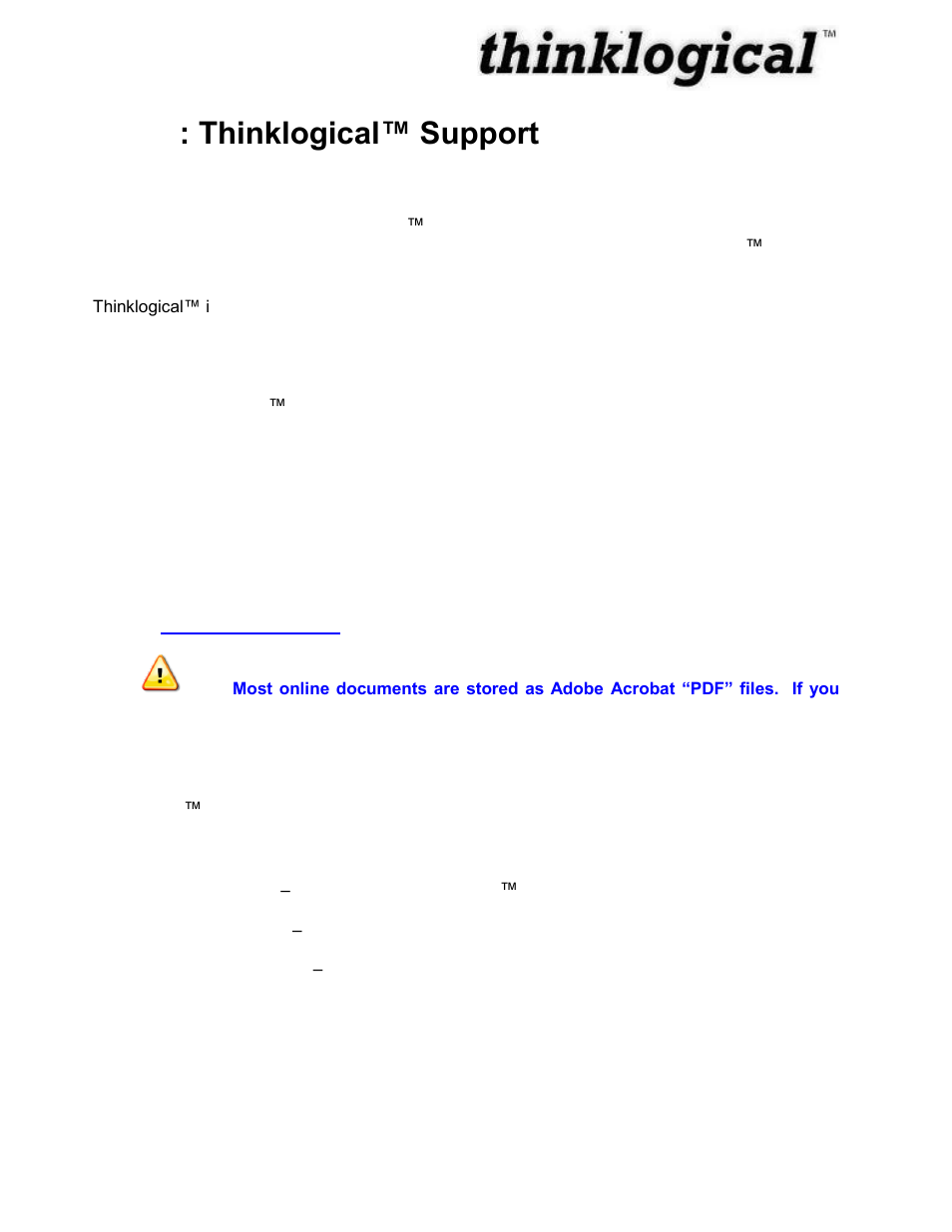 Part 3: thinklogical, Support, Customer support | Website, Email, Part 3 : thinklogical™ support | Thinklogical Touch Panel Manual User Manual | Page 21 / 24