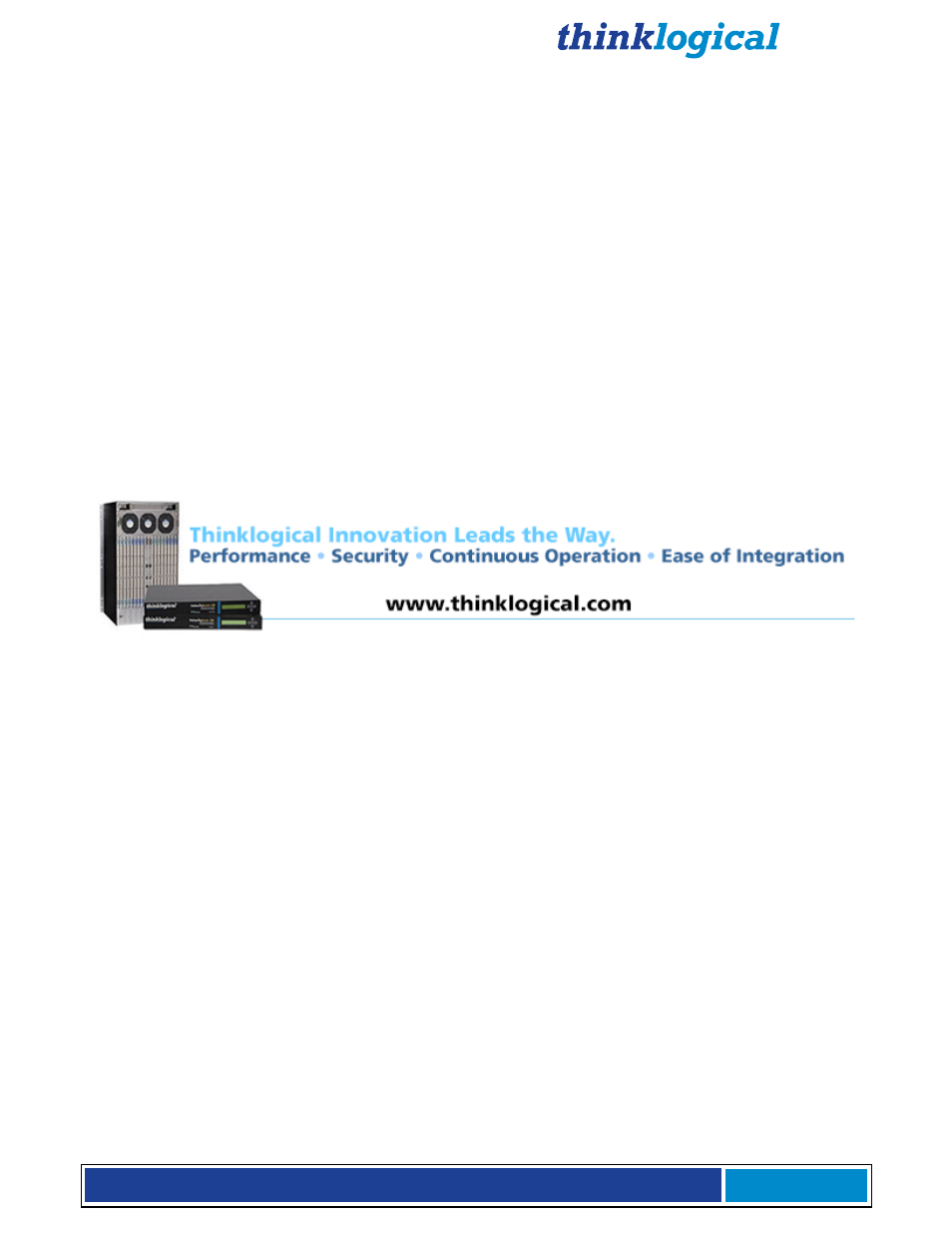 Thinklogical X4 and Touchpanels User Manual | Page 11 / 52
