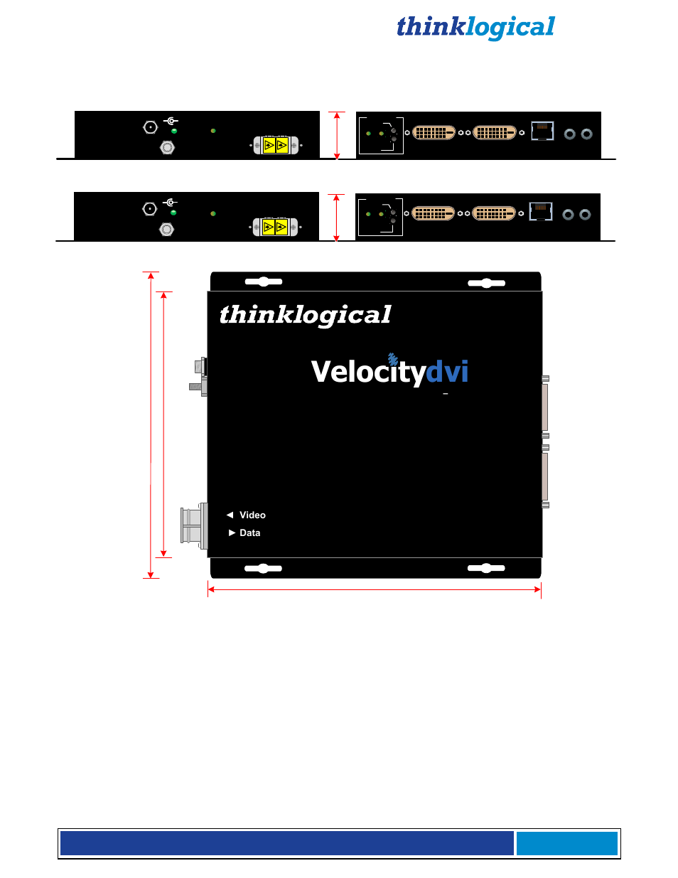 Velocity, Velocitydvi-3 a/v, Page 17 | Thinklogical X4 and Touchpanels User Manual | Page 19 / 52