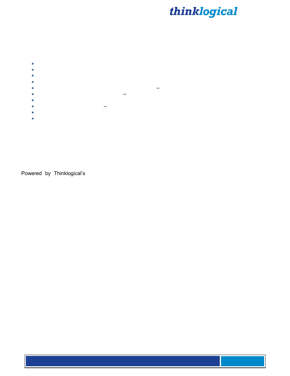 Thinklogical X4 and Touchpanels User Manual | Page 6 / 52