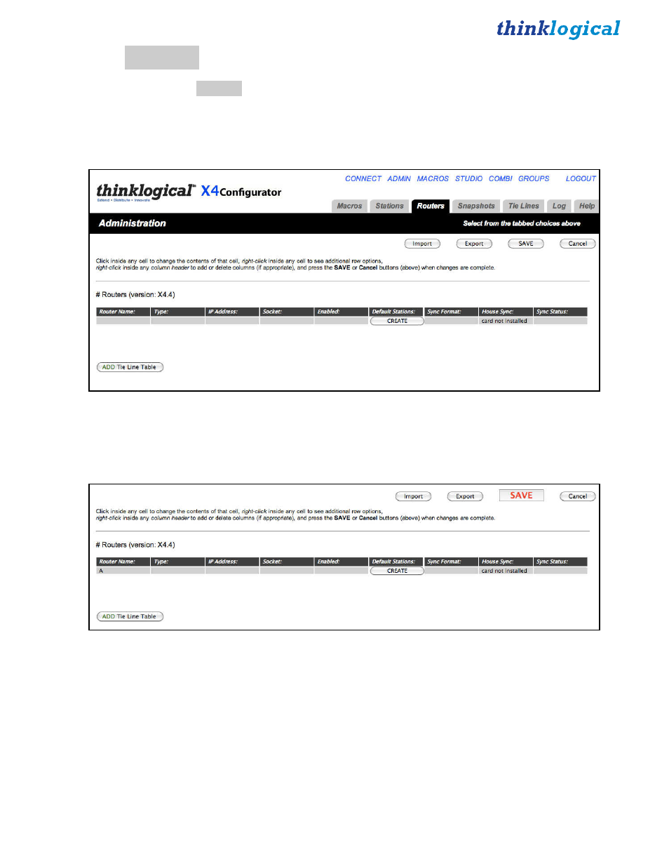 Routers | Thinklogical X4 Configurator Manual User Manual | Page 10 / 70