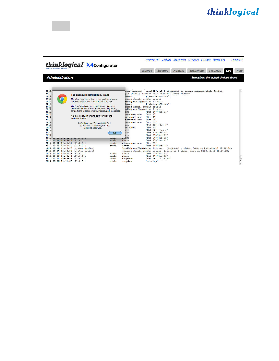 Help | Thinklogical X4 Configurator Manual User Manual | Page 32 / 70
