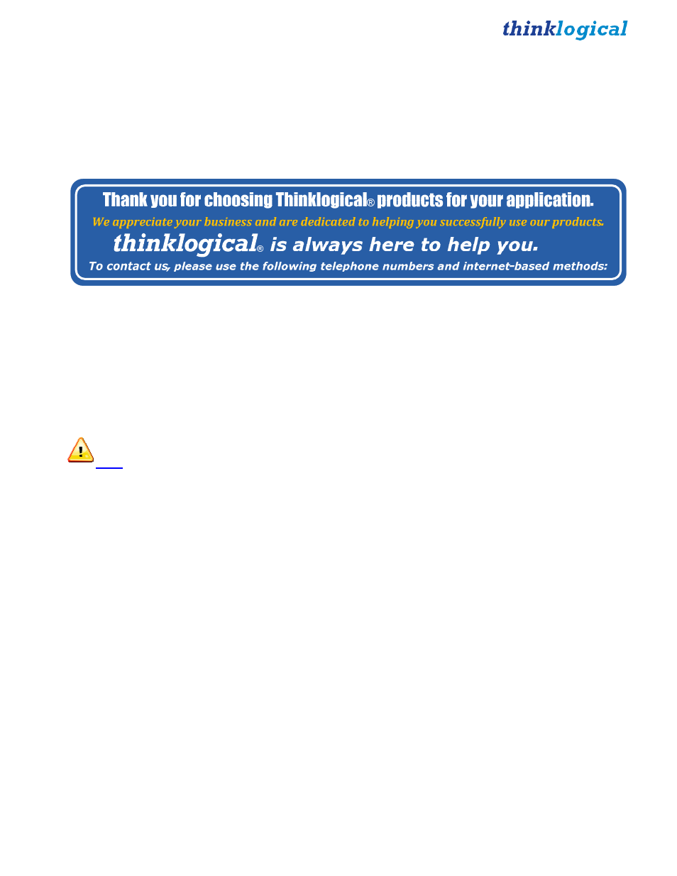 How to contact us, Customer support | Thinklogical X4 Configurator Manual User Manual | Page 68 / 70