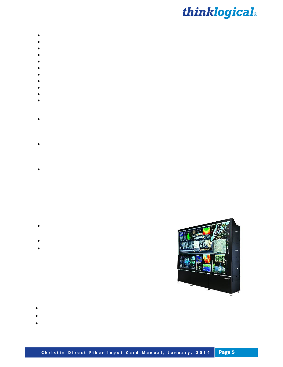3 product features | Thinklogical Direct Fiber Input Card for Christie Entero Video Wall User Manual | Page 6 / 13