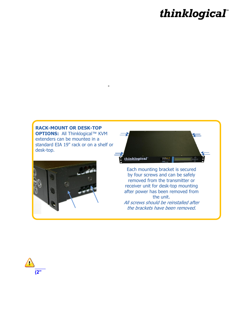 1 types of connections, 2 desktop or rack mount, 3 cooling | Thinklogical Q-4300 Chassis Manual User Manual | Page 7 / 16