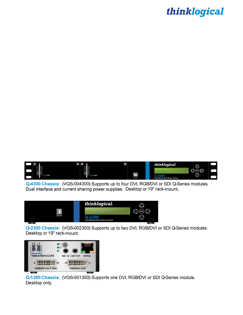 System features | Thinklogical Q-4300 KMASS Modules Manual User Manual | Page 7 / 29