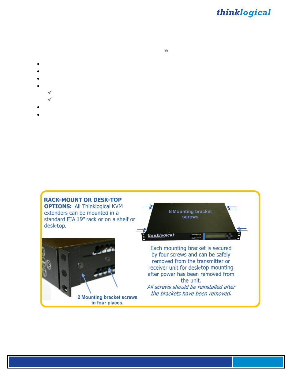 Thinklogical Velocitykvm-4, 5, 8, 24, 28, 34, 35 & 38 Manual User Manual | Page 16 / 61