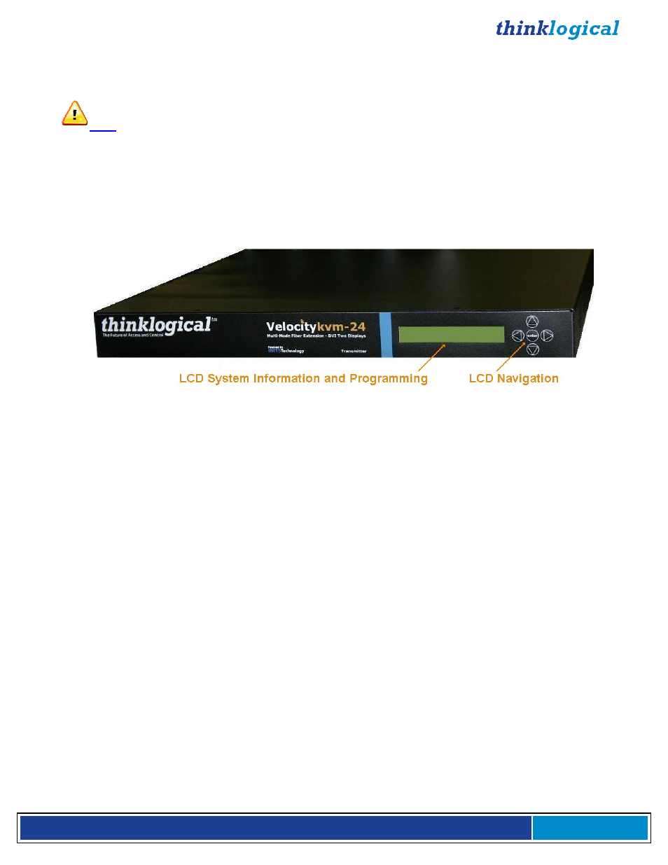 Connecting the velocitykvm extender, Cooling, Front panel display and buttons | Thinklogical Velocitykvm-4, 5, 8, 24, 28, 34, 35 & 38 Manual User Manual | Page 17 / 61