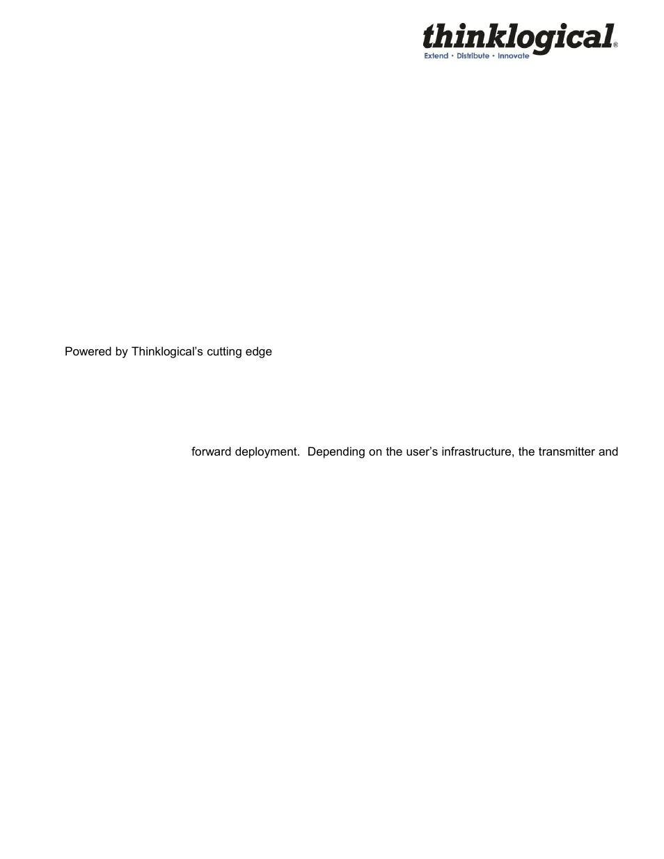 Appendix b: thinklogical kvm extenders, The logical solution, Theory of operation | Thinklogical Velocitykvm Desktop Manual User Manual | Page 26 / 27