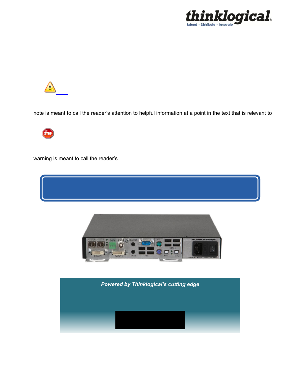Preface, Conventions used in this manual | Thinklogical Velocitykvm Desktop Manual User Manual | Page 5 / 27