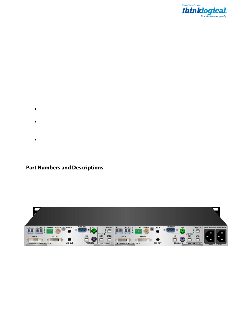 Appendix d- velocitykvm t-series | Thinklogical Velocitykvm T-4200 DVI Modules 4, 5, 8, 24 Manual User Manual | Page 23 / 27