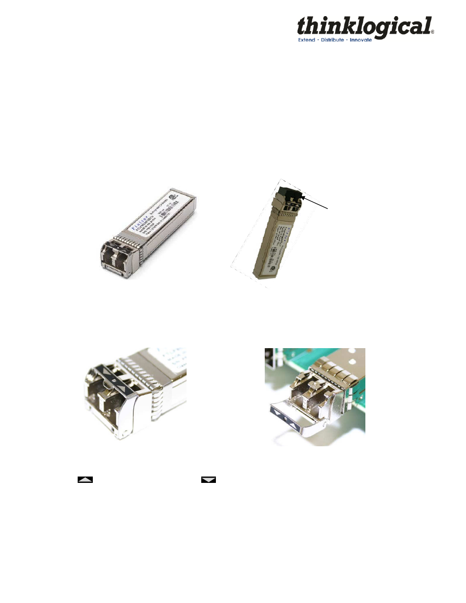 Connecting to the thinklogical rgb extender, 1 pluggable sfp | Thinklogical Velocityrgb System-9, 10 and 12 Manual User Manual | Page 11 / 37
