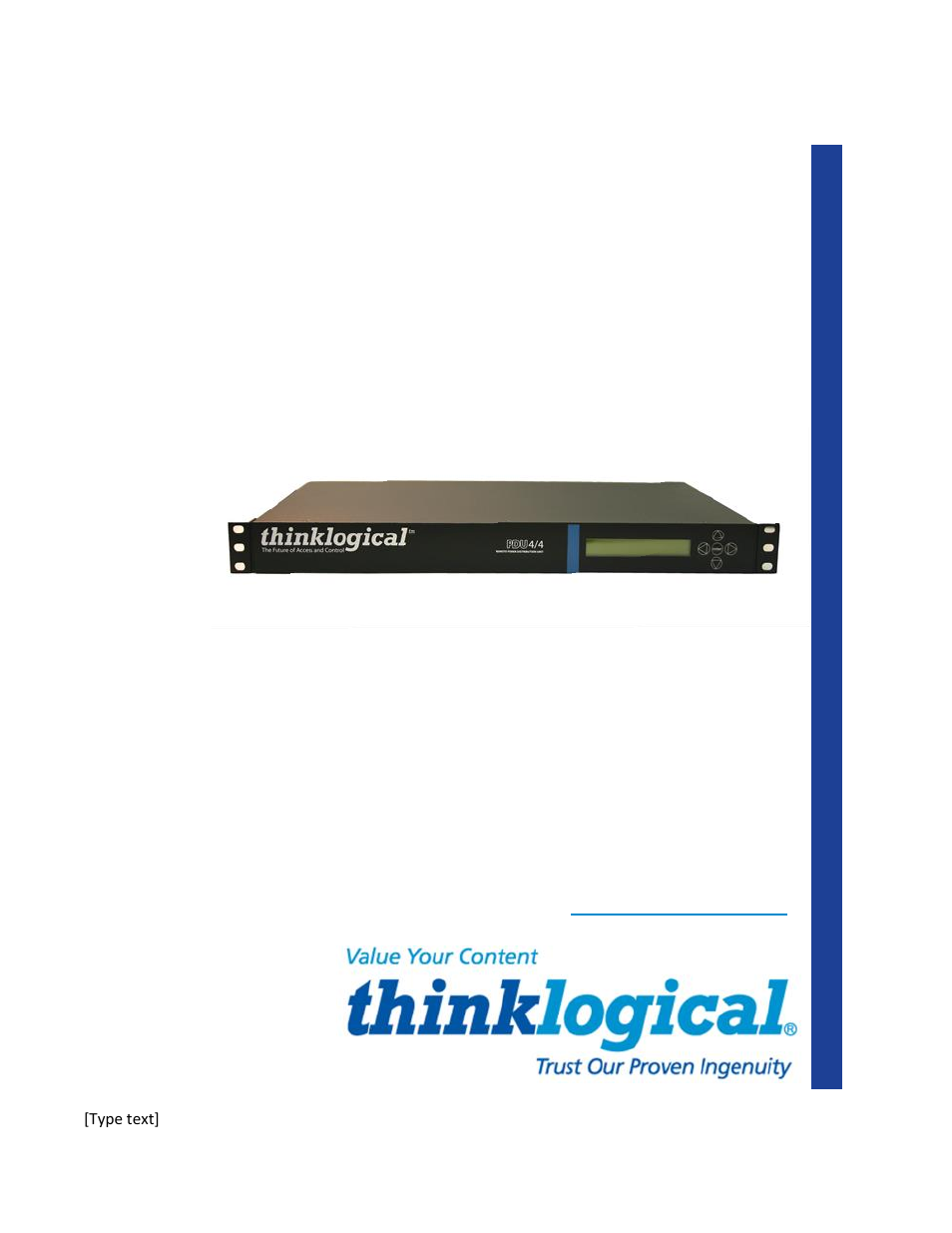 Thinklogical Remote Power Distribution Unit 4/4 Manual User Manual | 21 pages