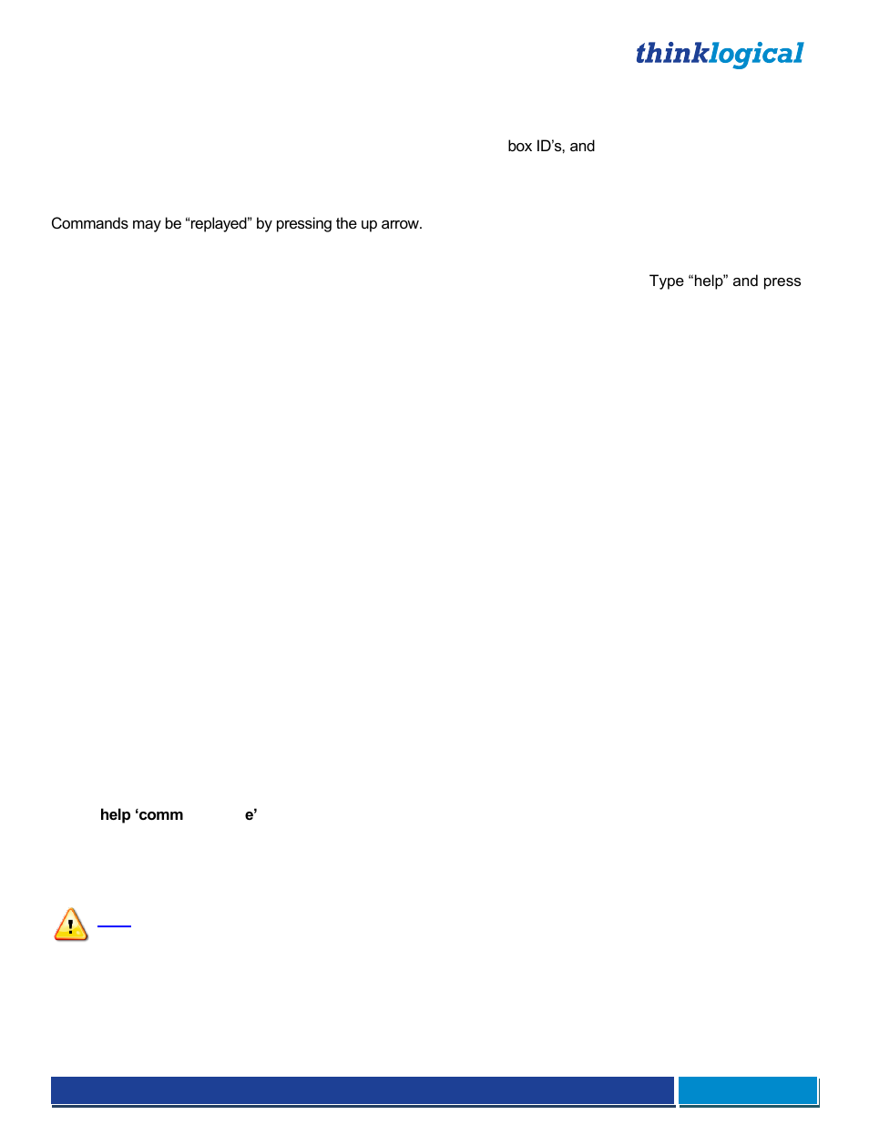 Help command | Thinklogical Remote Power Distribution Unit 4/4 Manual User Manual | Page 11 / 21